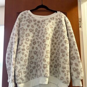 Workshop Republic Clothing Cream and Brown Pullover